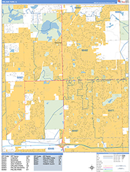 Orland Park Wall Map Basic Style 2026